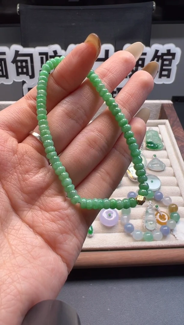 未镶嵌手串翡翠 缅甸珠宝严选