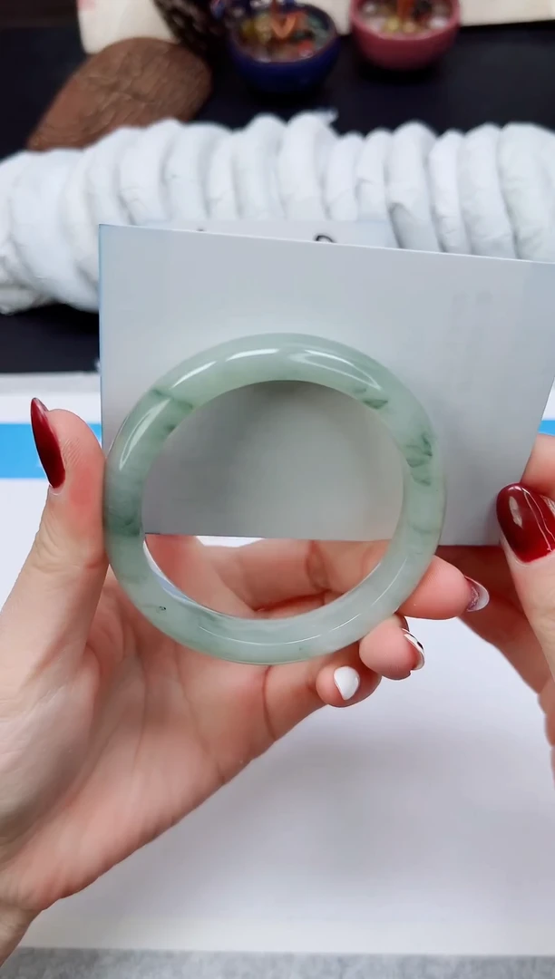 未镶嵌手镯石英质玉A101-55`56`57