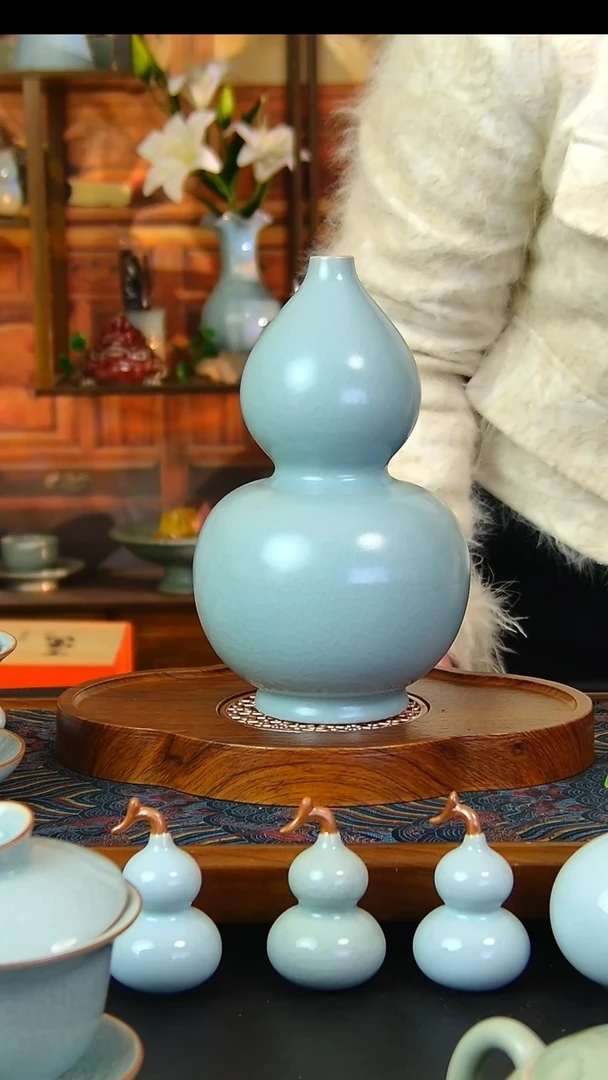 瓷片仿古葫芦微瑕