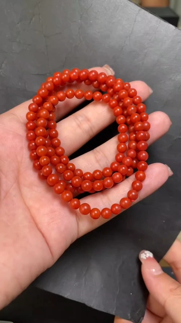 南红玛瑙30未镶嵌手串