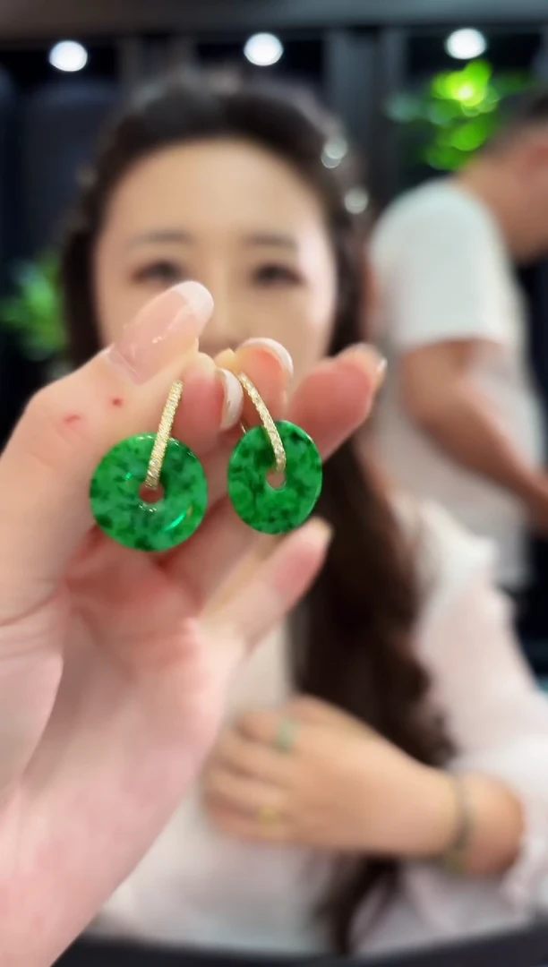 未镶嵌翡翠耳饰 含大耳包/多样性发货/一对