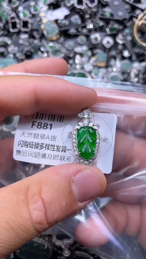 【闪购商品】翡翠颈饰未镶嵌F881吊坠