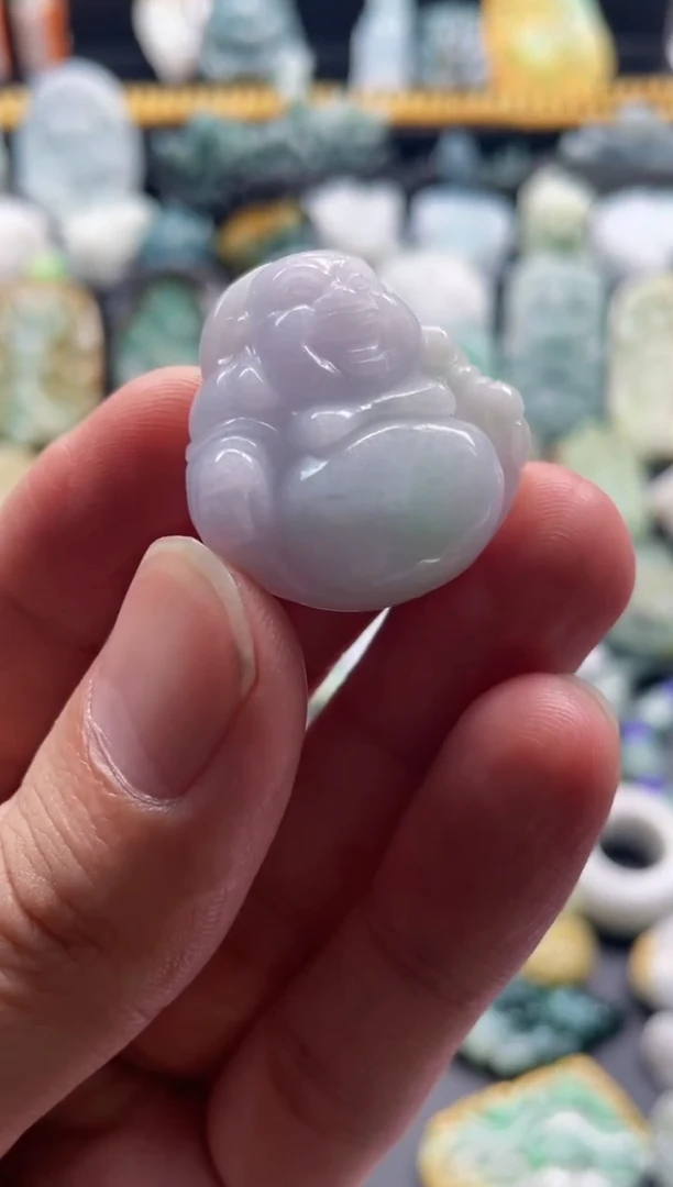 颈饰未镶嵌翡翠22  天然翡翠a货  佛