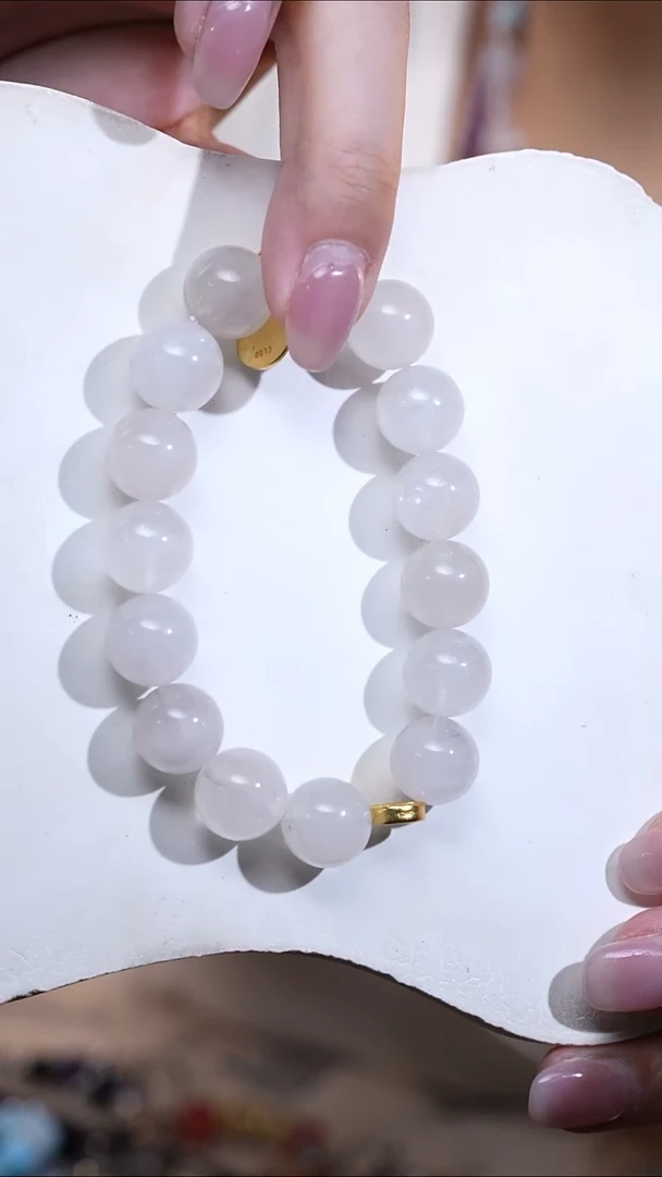 【闪购商品】水晶手链银S925镶嵌白兔毛