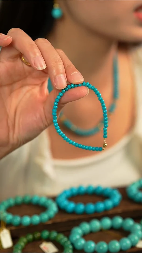 合金绿松石手链精美