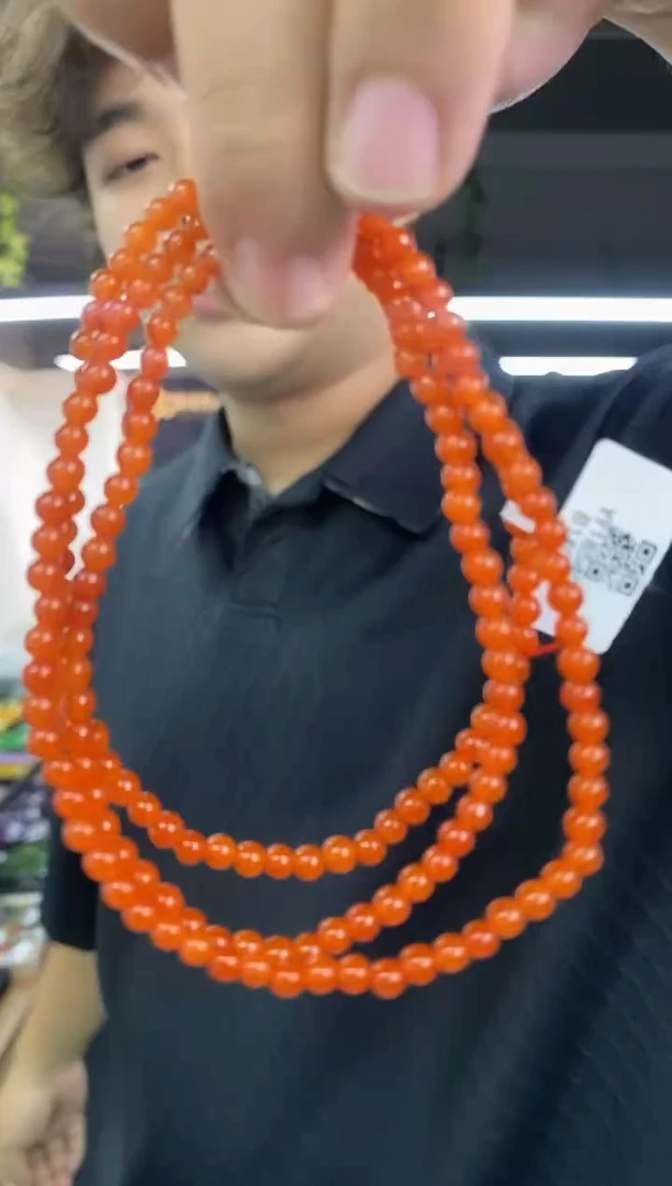 南红玛瑙未镶嵌颈饰多样性发其一颜色微差