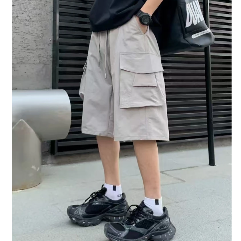 【66133-黑色】青少年夏季工装五分裤