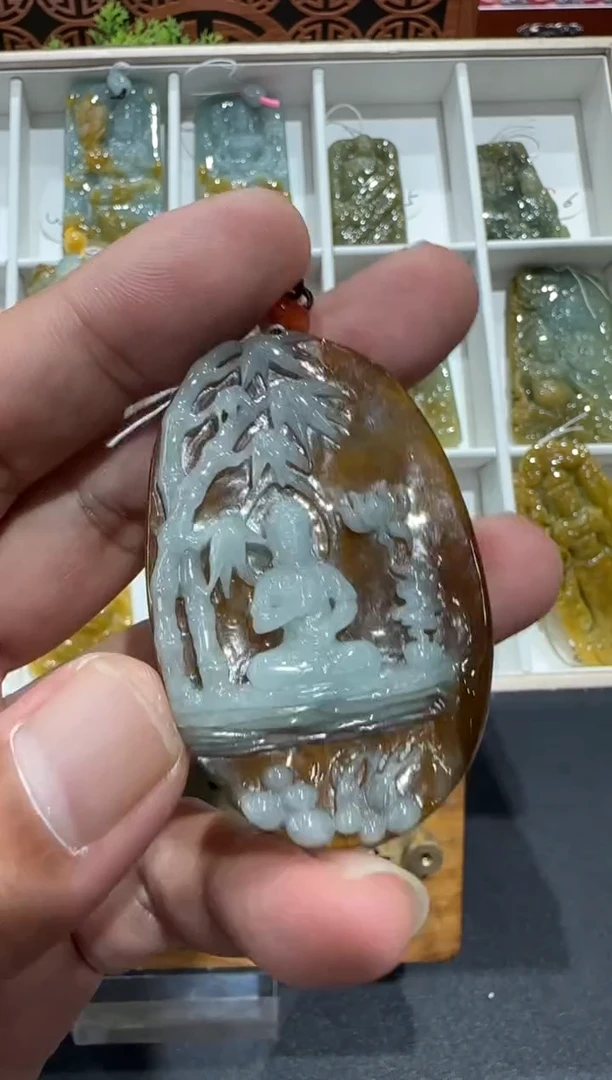 未镶嵌挂件翡翠A货翡翠多样性孤品
