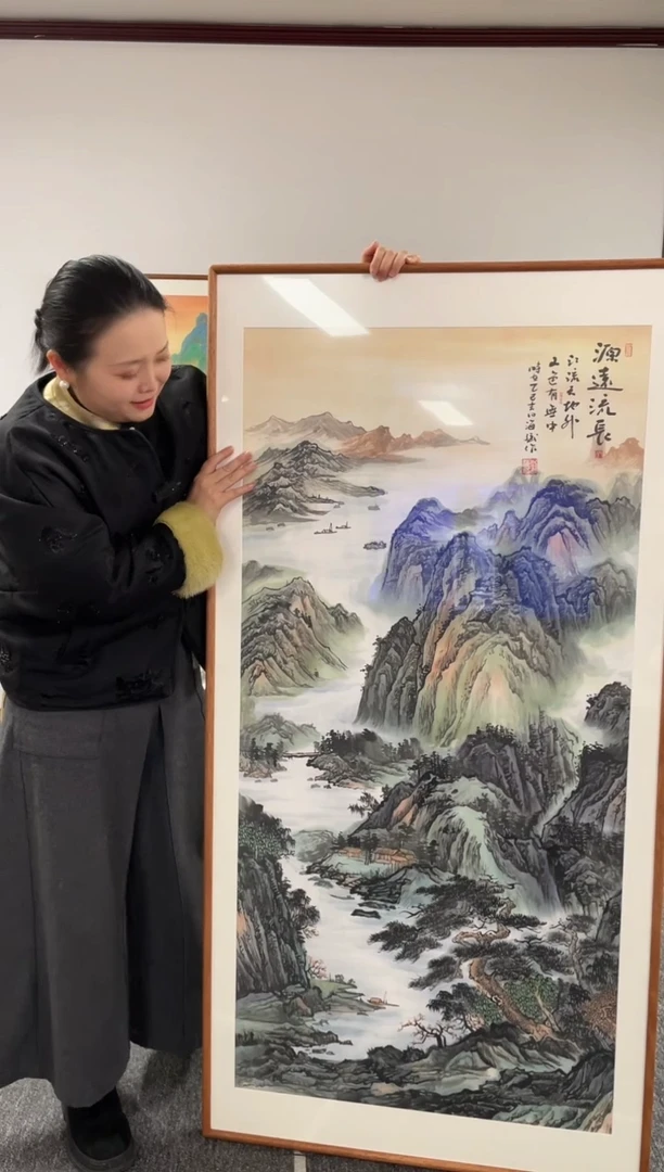 【闪购商品】国画源远流长155*80手写手绘作品