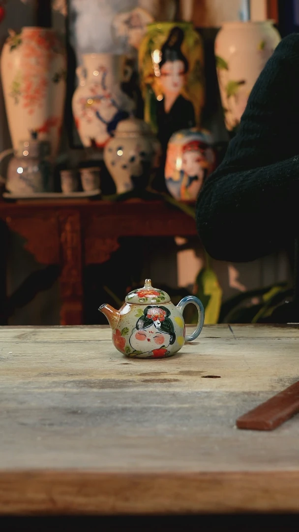 【闪购商品】瓷片景德镇纯手工釉下彩精品花瓶