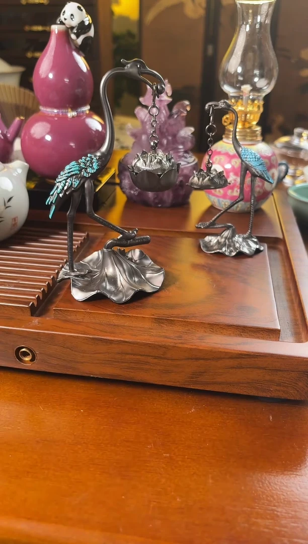 【瓷都小苑】小鹤小香炉 CD466