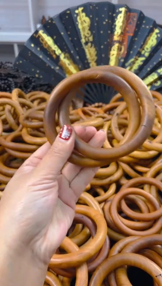 【闪购商品】枣木木雕枣木乾坤圈75圈口微瑕