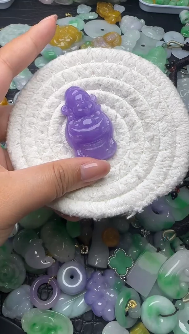 颈饰未镶嵌翡翠缅甸翡翠吊坠