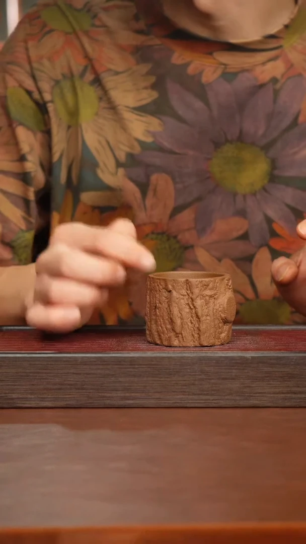茶杯紫砂树桩主人杯