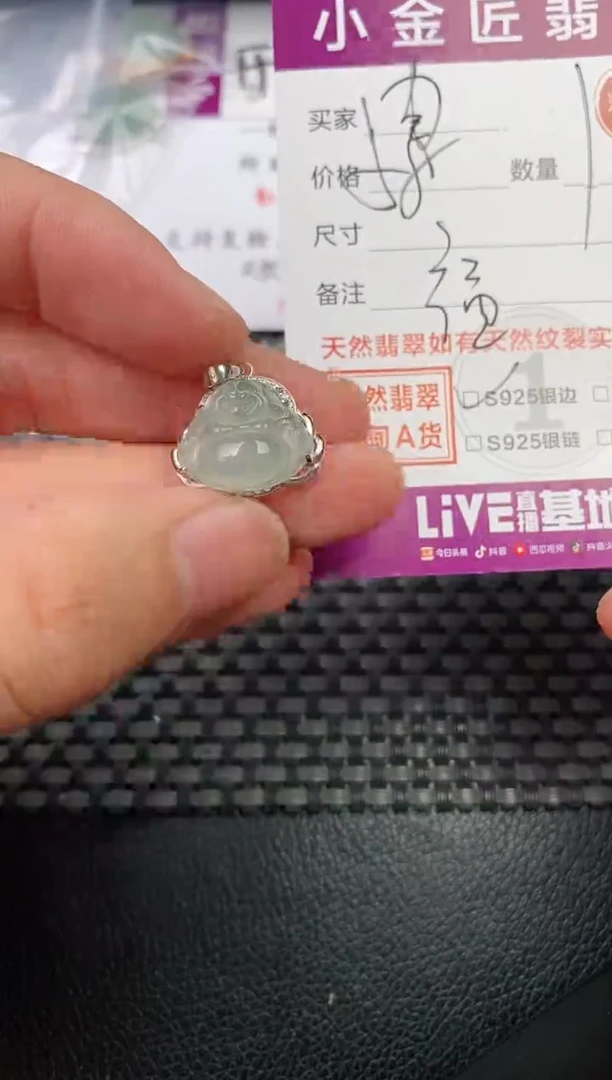 翡翠银S925镶嵌颈饰·