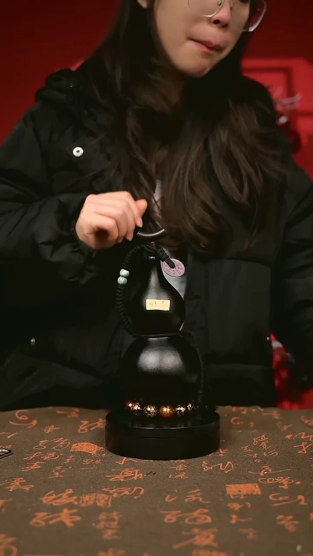 中药煮色 大漆葫芦水壶/酒壶 一物一拍