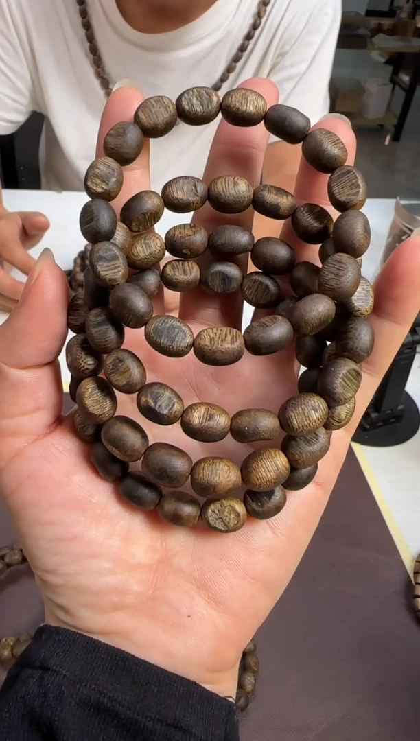 手串沉香99沉海南熟结奇楠留疤单圈6g+多样性发1