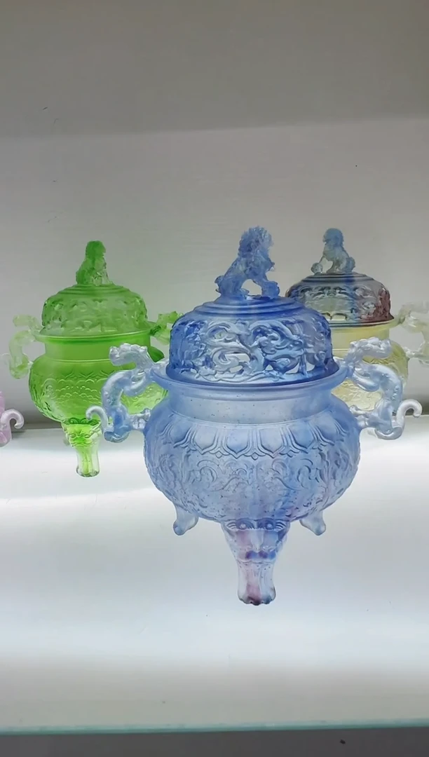 手工艺品琉璃古法琉璃帝王炉