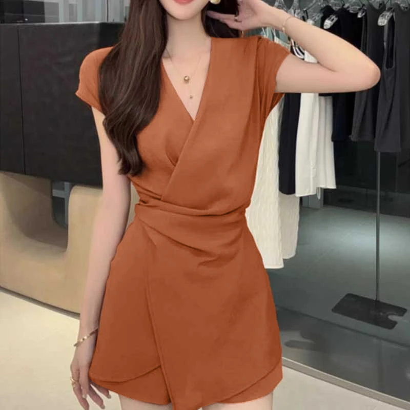 Y【纯纯】【两件套】2025夏季搭配一整套时尚减龄收腰两件套装女D0779