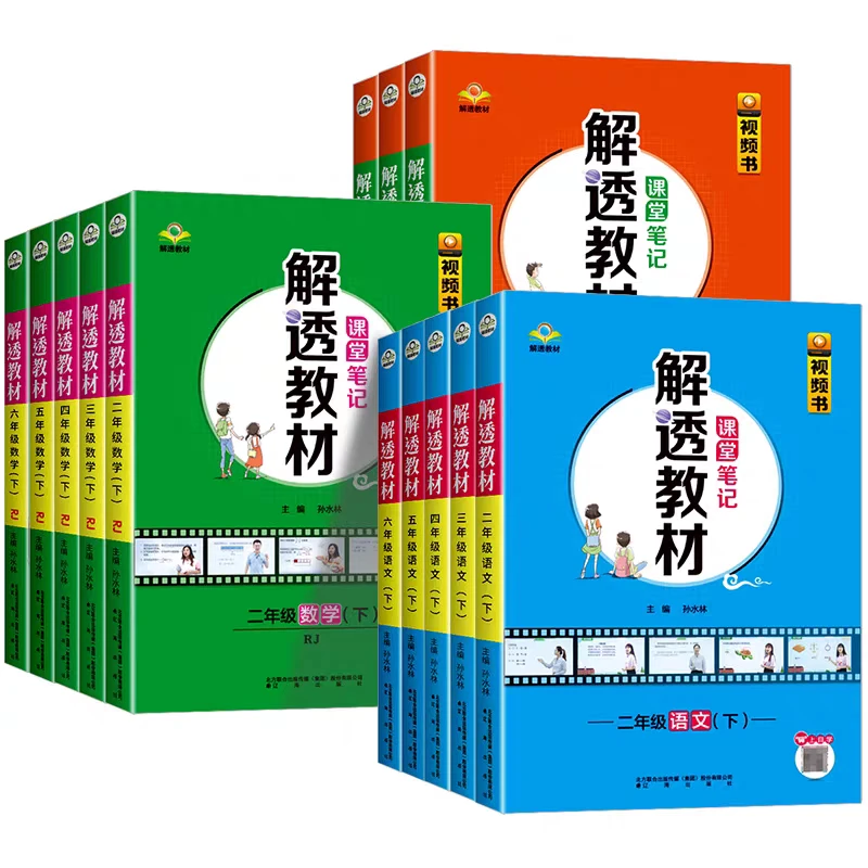 25春解透教材小学1-6语文数学英语人教版下册学霸