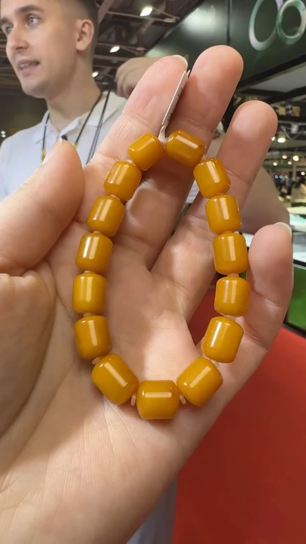 未镶嵌琥珀手链杭州珠宝展假一罚十