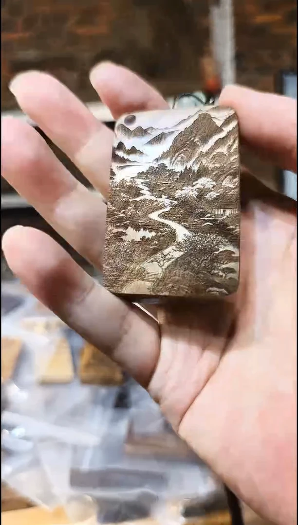 金丝楠无事牌手把件