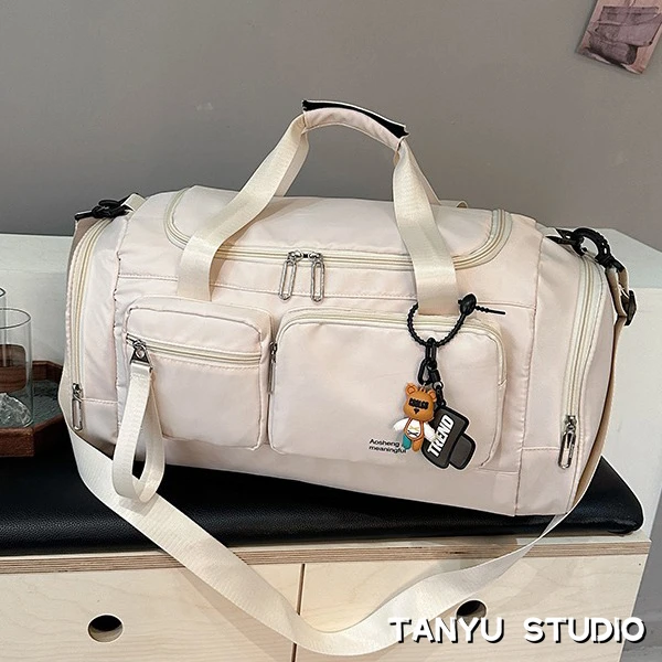 探屿旅行包时尚单肩斜挎手提女包大容量可登机短途干湿分离出差包