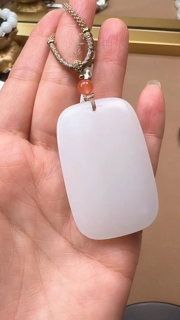 【闪购商品】和田玉吊坠未镶嵌1073 平安牌