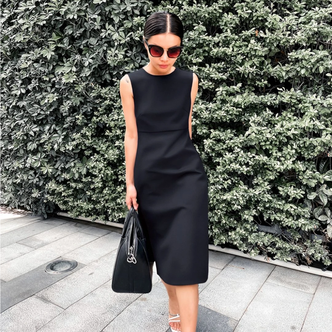 雅典女神时尚大方精致优雅修身显瘦减龄显白连衣裙品质女装包臀裙