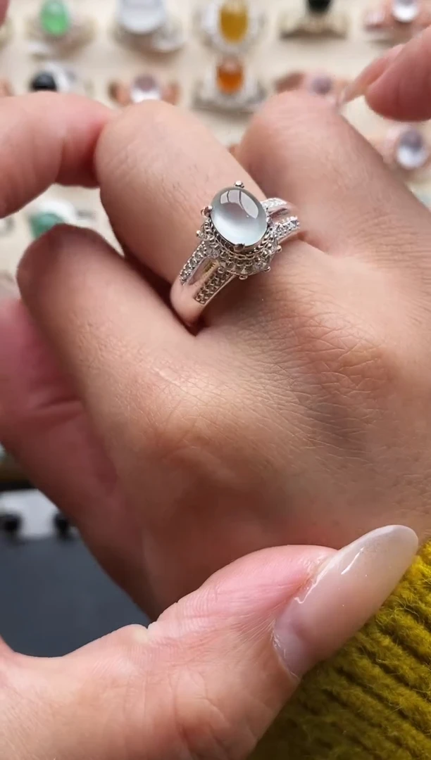 未镶嵌戒指翡翠缅甸天然A货翡翠2 4-3