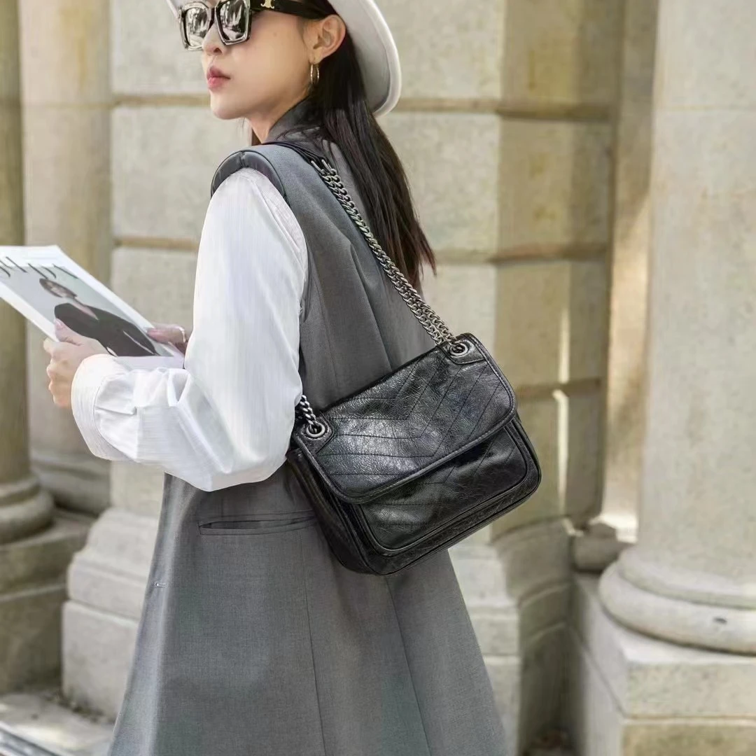 【Show Mi】XKY-6124-黑色-轻奢小众时尚百搭女士包sm