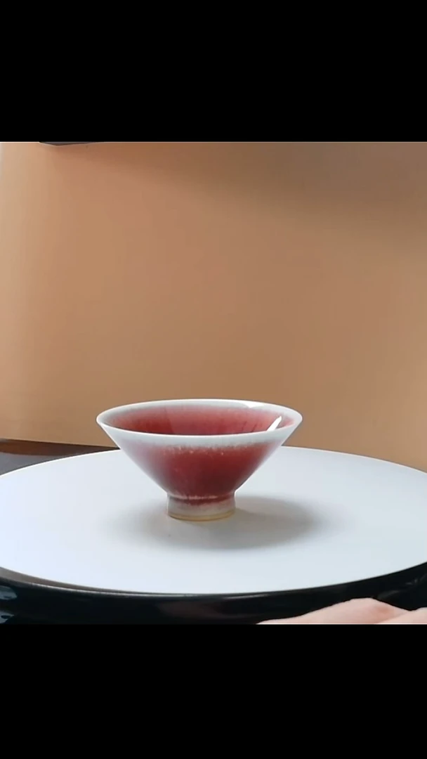 主人杯钧瓷美人醉斗笠主人杯礼盒装