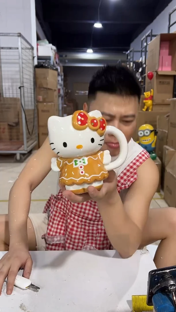 瓷片圣诞jbkt全身杯 陶瓷