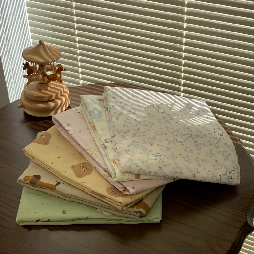 【单枕套】全棉A类双层纱枕套韩式田园卡通印花纯棉双人单人枕头套