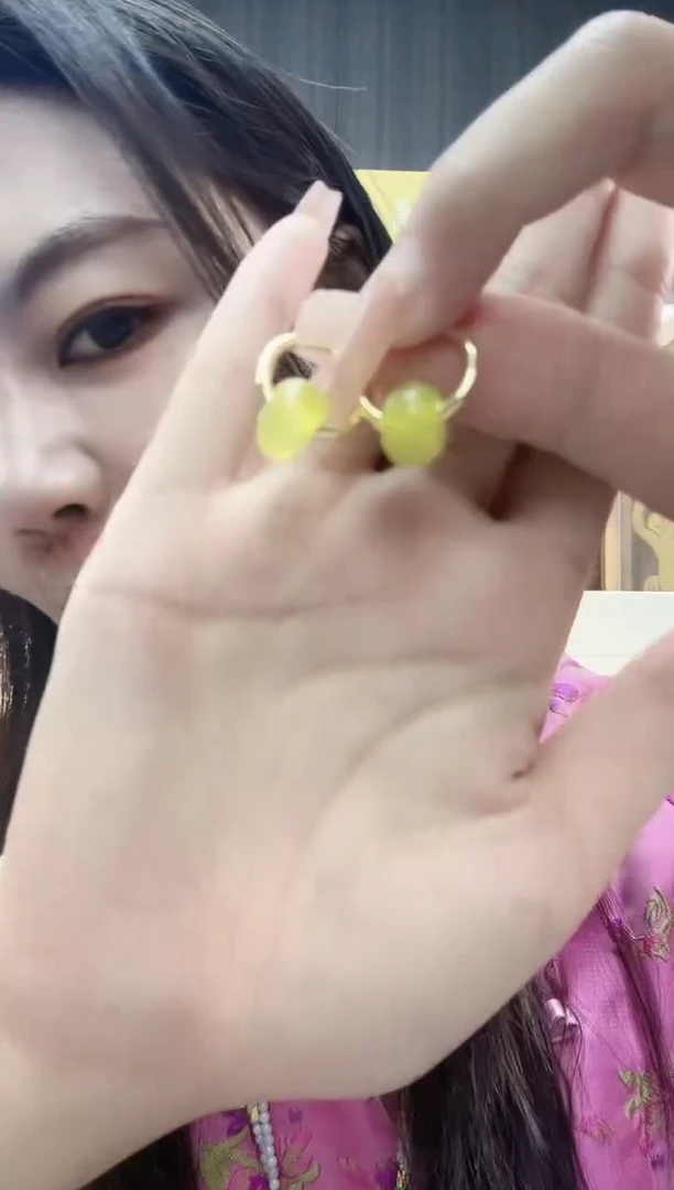 翡翠未镶嵌耳饰翡翠耳坠