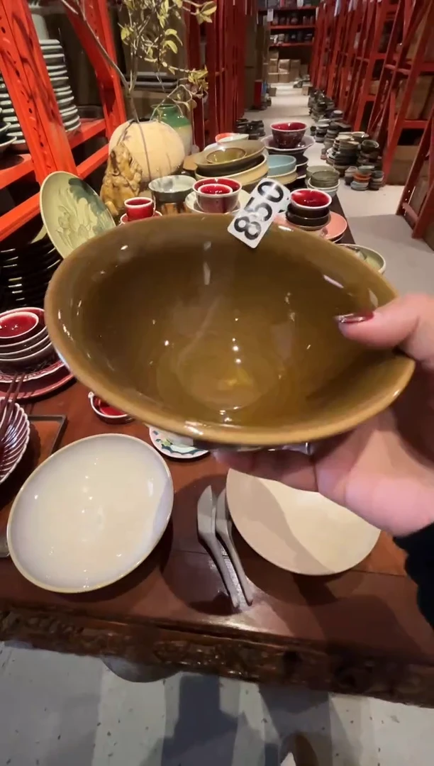 瓷片花**菜850梅子青孔雀碗