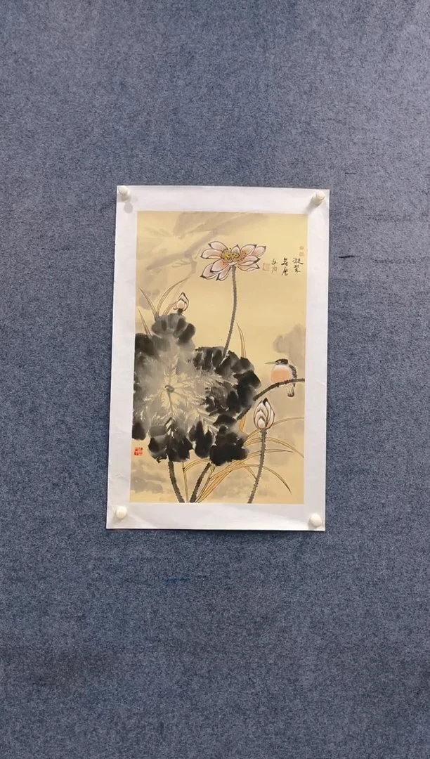 国画张荣耀2平尺花鸟