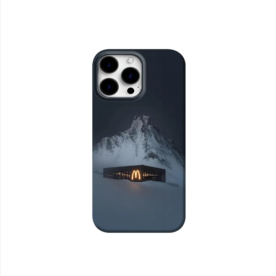 雪山手机壳适用苹果安卓手机壳16pro华为/vivo/荣耀/oppo高级感
