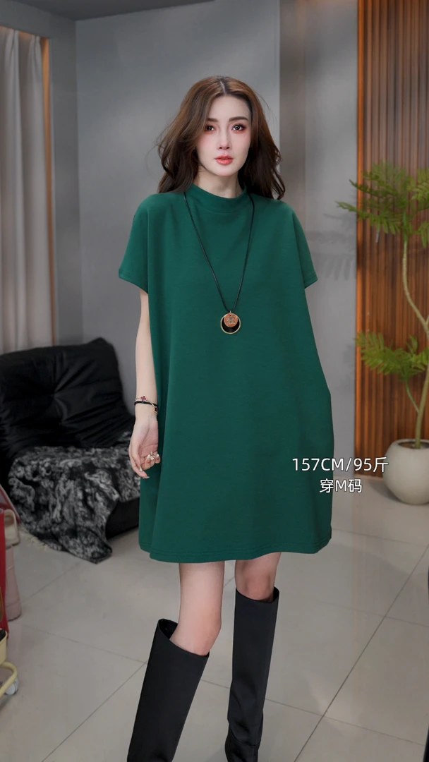 3662#新款时尚中长款高级设计款裙子