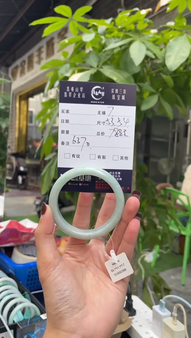 未镶嵌手镯翡翠Q 54正圈 6370