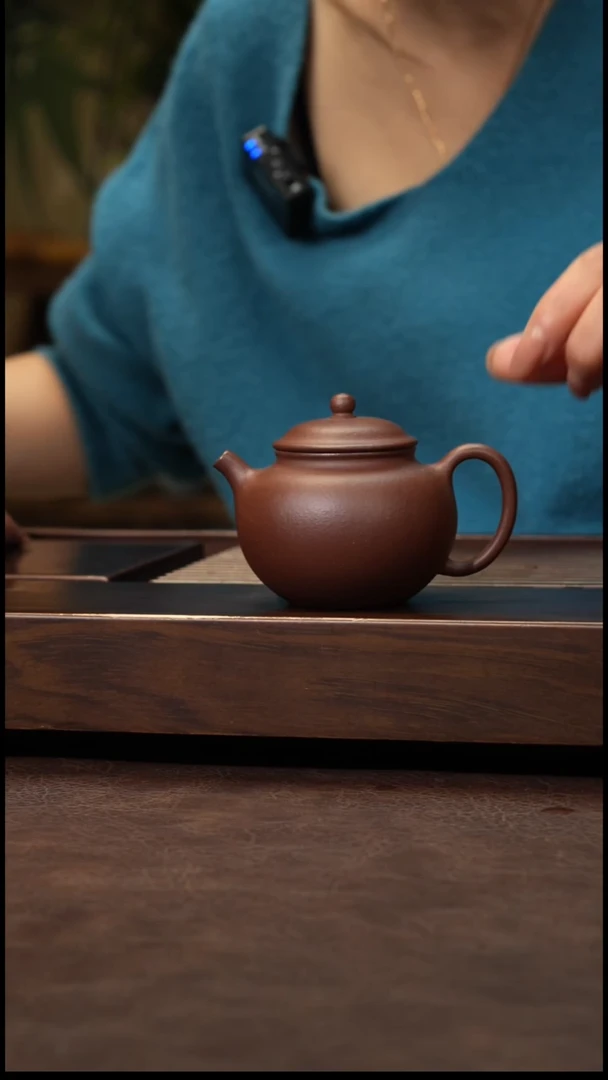 茶壶紫砂底槽清供珠160cc左右