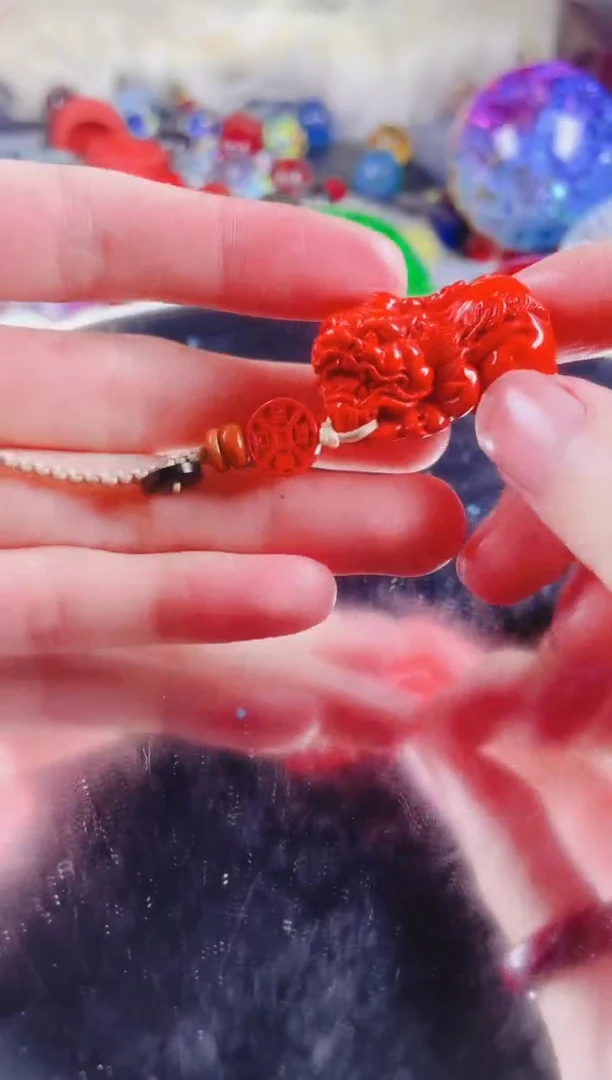 无无酸洗三姑娘貔貅扣