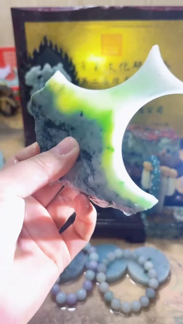 未镶嵌挂件翡翠A货常星7996