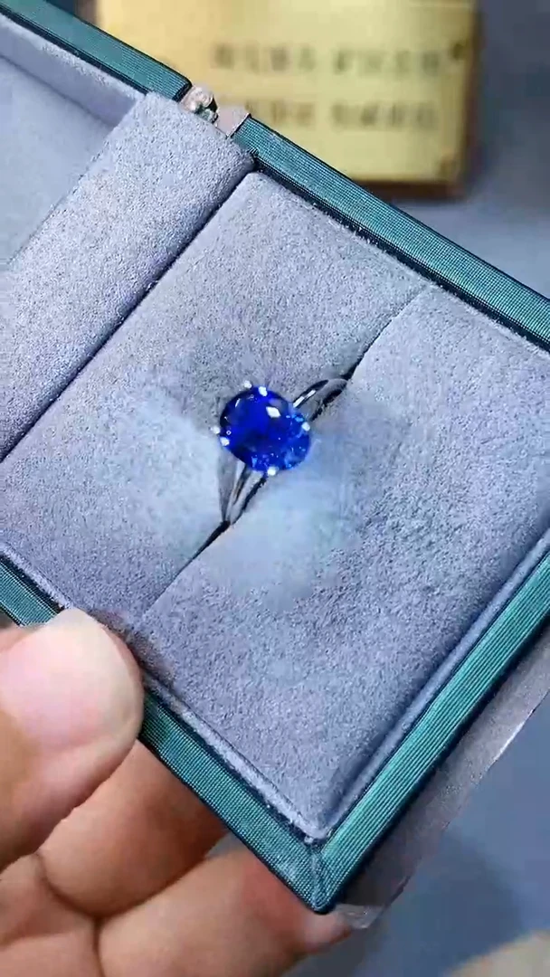 【闪购商品】蓝宝石戒指银S925镶嵌354