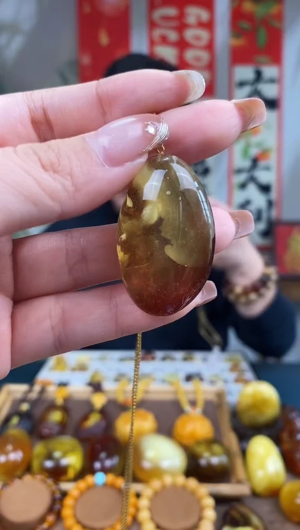 【闪购商品】琥珀裸石18K金镶嵌基地发货 一物一证 顺丰包邮