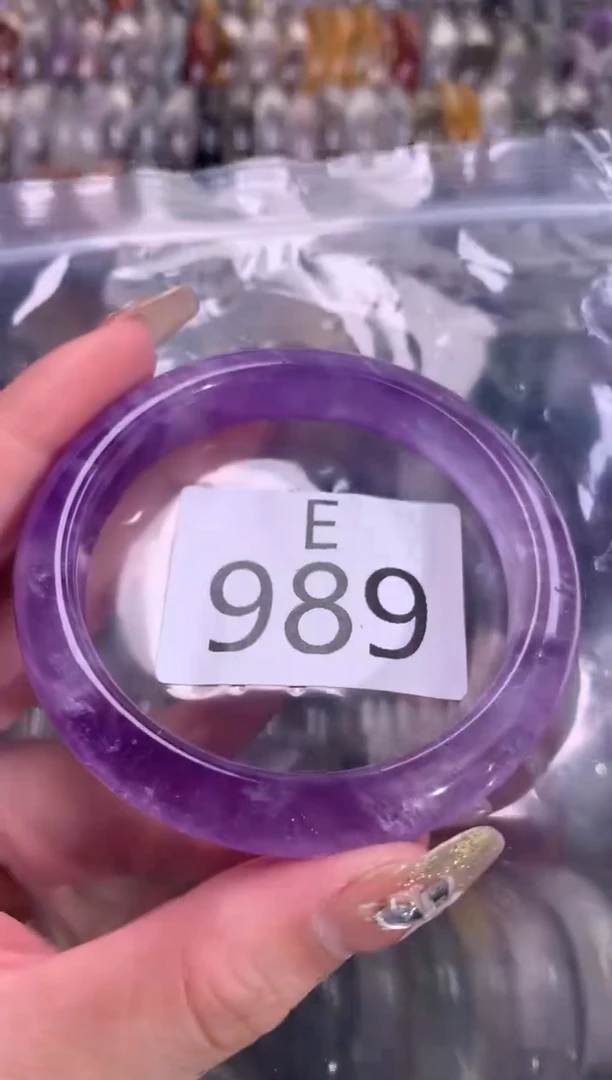 【闪购商品】紫晶水晶手镯未镶嵌989-56