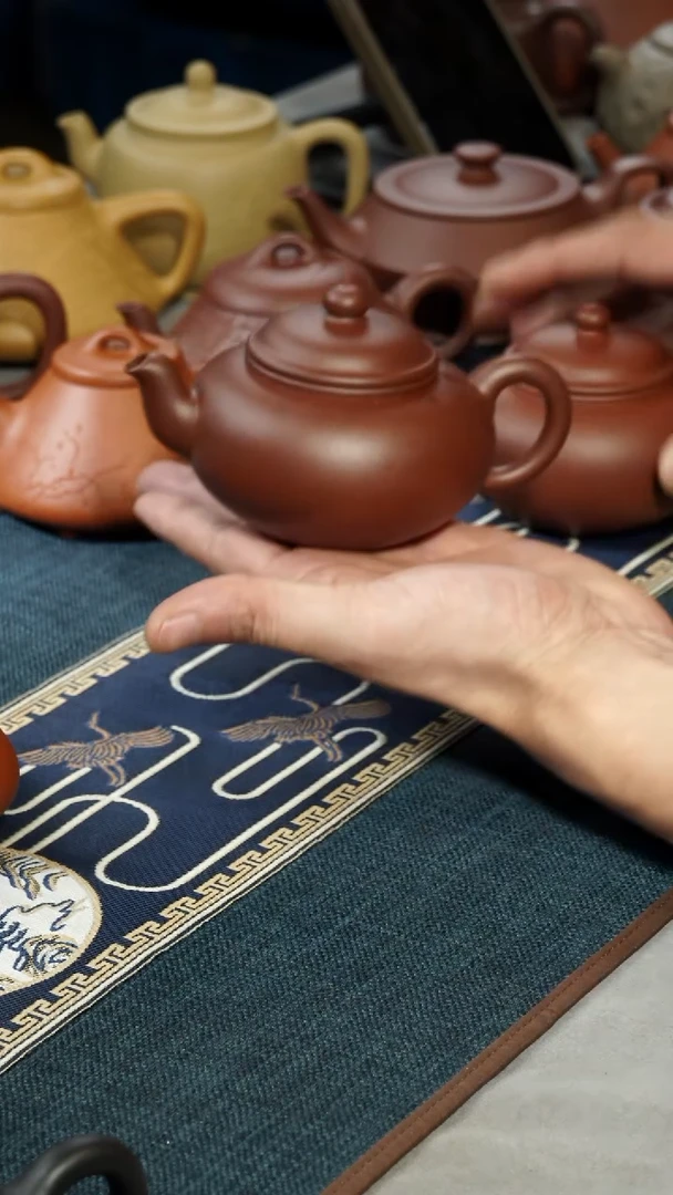 【闪购商品】紫砂茶壶全手扁樱茶壶