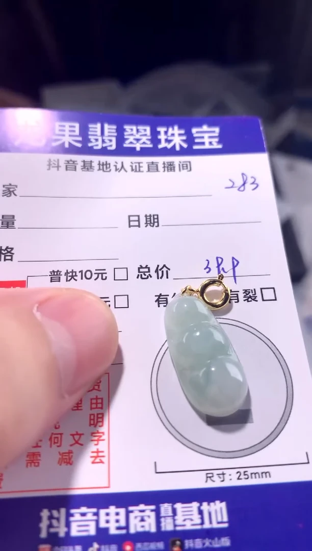 颈饰未镶嵌翡翠豆子283