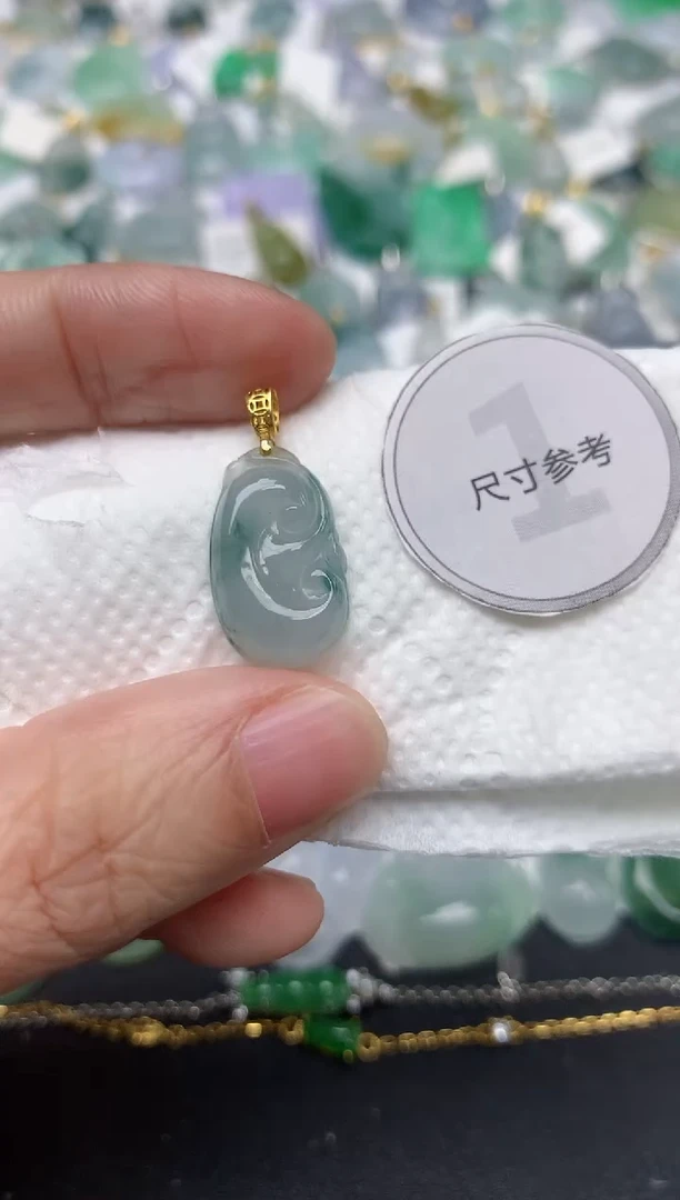 颈饰未镶嵌翡翠天然缅甸A货翡翠