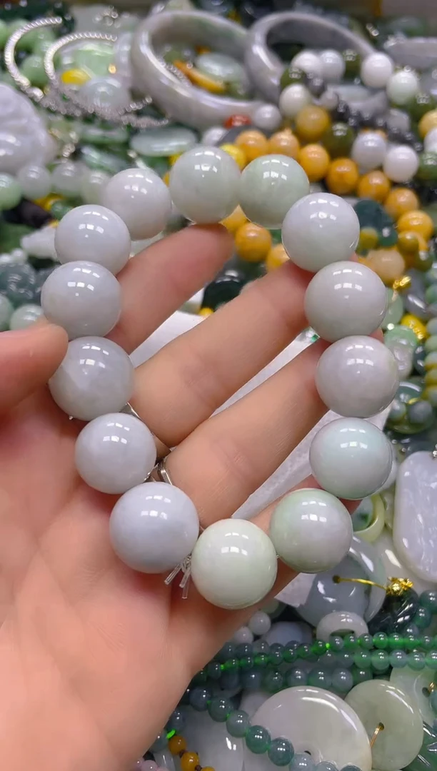 翡翠未镶嵌颈饰16MM/U/翡翠A货一图一物